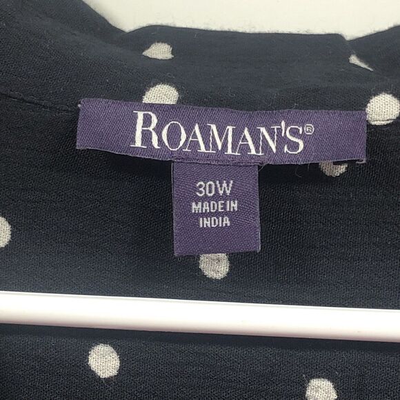 Romans Pullover Polka Dot Top in size 3x -‎ 30 NWT - Picture 2 of 5